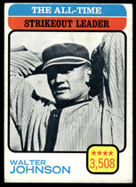 1973 Topps Base Set #478 Walter Johnson