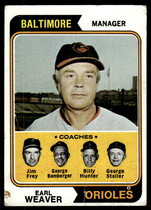 1969 Topps EARL WEAVER ROOKIE Orioles #516 SGC 7 deals NM Condition