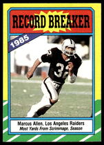 1986 Topps Base Set #1 Marcus Allen