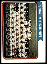 1974 Topps Base Set #74 Twins Team