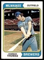 1974 Topps Base Set #288 Gorman Thomas