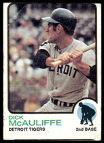 1973 Topps Base Set #349 Dick McAuliffe