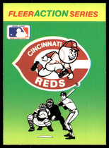 1990 Fleer Action Series Team Stickers #NNO Reds