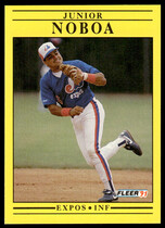 1991 Fleer Base Set #242 Junior Noboa