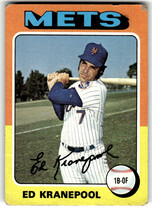 1975 Topps Base Set #324 Ed Kranepool