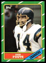 1986 Topps Base Set #231 Dan Fouts