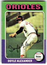 1975 Topps Base Set #491 Doyle Alexander