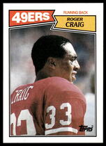 1987 Topps Base Set #113 Roger Craig