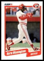 1990 Fleer Base Set #435 Herm Winningham