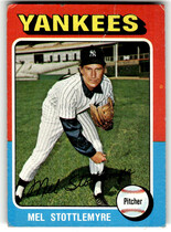 1975 Topps Base Set #183 Mel Stottlemyre