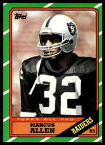 1986 Topps Base Set #62 Marcus Allen