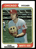 1974 Topps Base Set #254 Stan Bahnsen