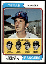 1974 Topps Base Set #379 Billy Martin