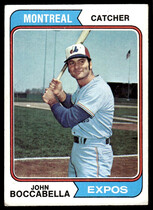 1974 Topps Base Set #253 John Boccabella