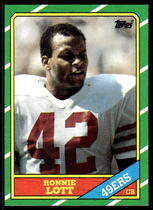 1986 Topps Base Set #168 Ronnie Lott