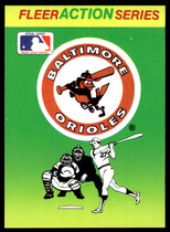 1990 Fleer Action Series Team Stickers #NNO Orioles