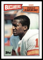 1987 Topps Base Set #390 Donald Igwebuike