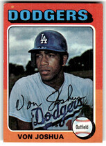 1975 Topps Base Set #547 Von Joshua