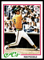 1978 Topps Base Set #528 Rob Picciolo