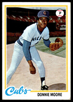 1978 Topps Base Set #523 Donnie Moore