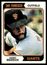 1974 Topps Base Set #178 Garry Maddox