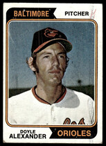 1974 Topps Base Set #282 Doyle Alexander