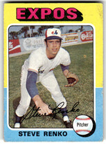 1975 Topps Base Set #34 Steve Renko