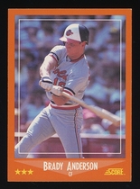 1988 Score Rookie & Traded #70T Brady Anderson