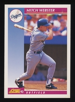 1992 Score Base Set #643 Mitch Webster