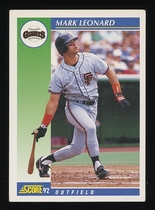 1992 Score Base Set #499 Mark Leonard