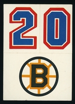 1985 Topps Sticker Inserts #31 Boston Bruins