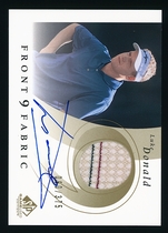 2002 SP Game Used Front 9 Fabric Autos #LD Luke Donald