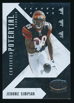 2008 Leaf Certified Materials Certified Potential #24 Jerome Simpson