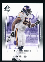 2003 SP Authentic #111 E.J. Henderson