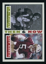 2001 Topps Heritage Then and Now #TNTG Jeff Garcia|Y.A. Tittle