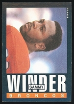 1985 Topps Base Set #247 Sammy Winder