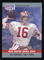 1990 Pro Set Super Bowl MVP's #24 Joe Montana