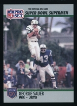 1990 Pro Set Super Bowl 160 #50 George Sauer Jr.