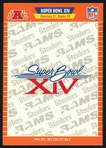 1989 Pro Set Super Bowl Logos #14 Super Bowl XIV