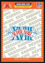 1989 Pro Set Super Bowl Logos #18 Super Bowl XVIII