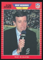 1989 Pro Set Announcers #17 Brent Musburger