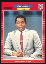 1989 Pro Set Announcers #8 John Saunders