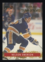 1992 Pro Set Gold Team Leaders #9 Nelson Emerson