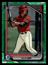 2024 Bowman Chrome Prospects Lunar Glow Refractor #BCP-34 Kevin Sim