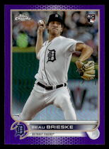 2022 Topps Chrome Update Purple Refractor #USC147 Beau Brieske