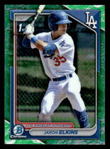 2024 Bowman Chrome Prospects Lunar Glow Refractor #BCP-106 Jaron Elkins