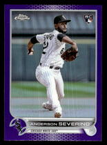 2022 Topps Chrome Update Purple Refractor #USC22 Anderson Severino