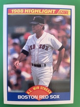 1989 Score Base Set #660 Red Sox Win Streak