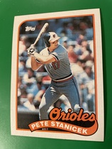 1989 Topps Base Set #497 Pete Stanicek