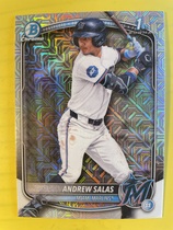 2025 Bowman Chrome Mega Box Prospects (Mojo Refractor) #BCP-156 Andrew Salas
